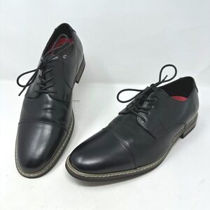 Mofri‎ Candy Cap Toes Derby Shoes Leather Black Size 9